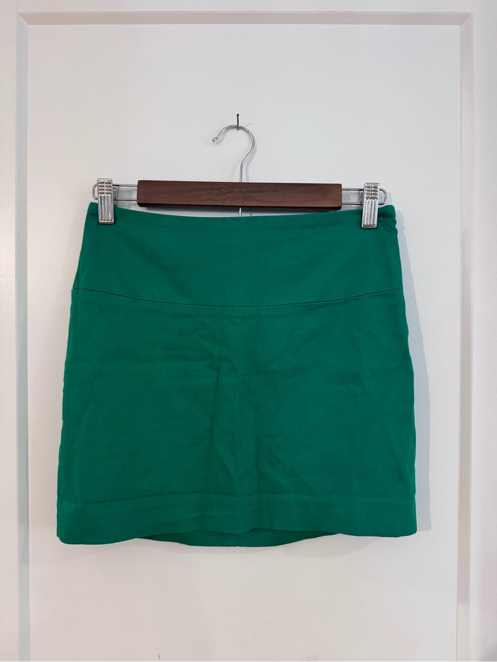 Y2K Express Solid Green Mini Skirt